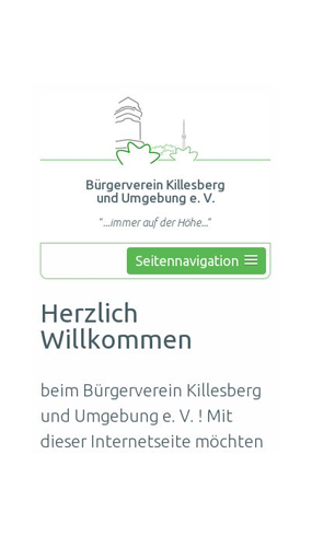 mobile Website Bürgerverein Killesberg und Umgebung e. V.