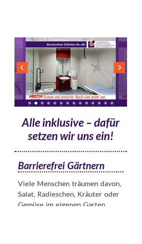 mobile Website Ziel Barrierefreiheit